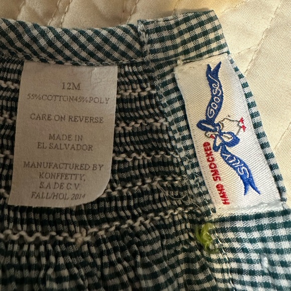 Silly Goose Fall smocked dress (12 month) - Picture 2 of 2